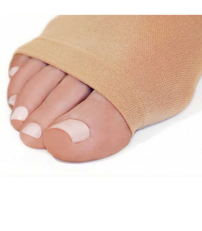 Collant de contention Femme Mediven 30 Elegance par Medi - Coloris Caramel - Zoom sur pied ouvert