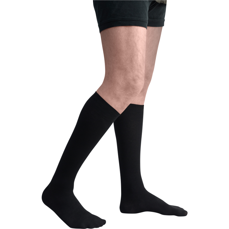 Chaussettes de contention de la gamme Origin Lin pour hommes. Coloris Noir Chaussettes de contention de la gamme Origin Lin pour hommes. Coloris Noir
