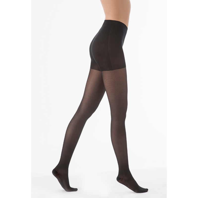 Collant de contention de la gamme Diaphane New de Sigvaris. Coloris Noir Collant de contention de la gamme Diaphane New de Sigvaris. Coloris Noir