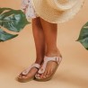 Sandale Gelato Woodstock 3.0 Femme par Podowell - Coloris Cipria - Photo d'ambiance