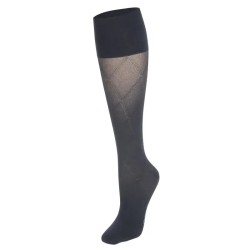 Chaussettes de contention classe 2 Femme Kokoon Absolu Fantaisie par Thuasne - Coloris Losange Noir