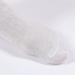 Chaussettes de contention Femme Venoflex Fast Lin par Thuasne - Coloris Lignes Naturel - Vue bout de pied