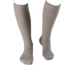 Chaussettes de contention Homme Venoflex Fast Lin par Thuasne - Coloris Grège - Vue Face