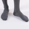 Chaussettes de contention Homme Venoflex Fast Laine Classe 2 par Thuasne - Coloris Torsades Anthracite - Zoom Pied