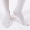 Chaussettes de contention Femme Venoflex Fast Laine Classe 2 par Thuasne - Coloris Torsades Ecru - Zoom Pied