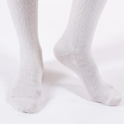 Chaussettes de contention Femme Venoflex Fast Laine Classe 3 par Thuasne - Coloris Ecru - Zoom Bout de pied