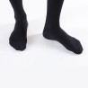 Chaussettes de contention Venoflex City Confort Coton Classe 1 par Thuasne - Coloris Noir - Zoom sur pied