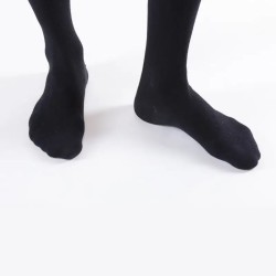 Chaussettes de contention Venoflex City Confort Coton Classe 2 par Thuasne - Coloris Noir- Zoom sur bout de pied