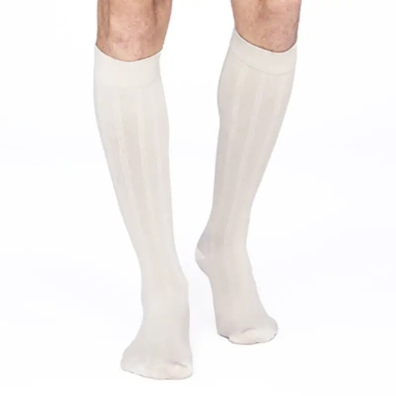 Chaussettes de contention Homme Jobst  Oxygene Classe 2 - Coloris Ecru